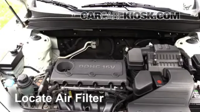 2011 Hyundai Santa Fe GLS 2.4L 4 Cyl. Filtre à air (moteur) Changement